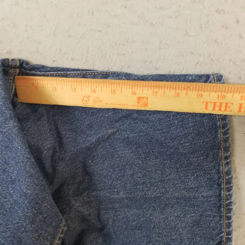 Levis 505 Denim Shorts Mens 38‎ Blue Regular Fit Bermuda 11 Inseam Casual